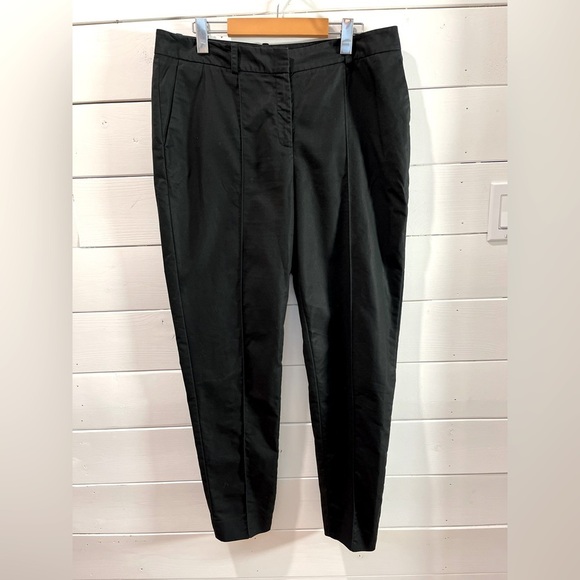 🖤 LAFAYETTE 148 NEW YORK – Black Cropped Barrel Pants – Size 12 - Picture 6 of 9
